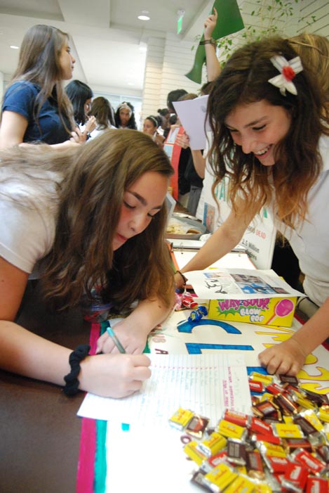 Club Fair, where various Marlbough clubs rallied support for their causes, charities, or activities.