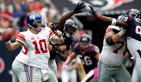 Since this 2010 showdown against the Houstan Texans, Eli Manning has elevated his status to one of the leagues elite quarterbacks.