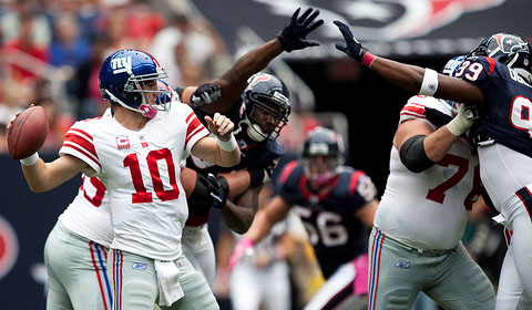 Since this 2010 showdown against the Houstan Texans, Eli Manning has elevated his status to one of the league's elite quarterbacks.