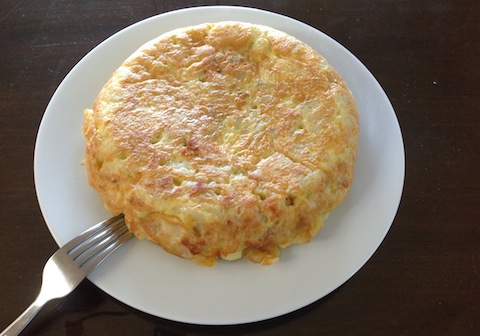 Although your homemade tortilla Española may not look as perfect as this one, it will definitely taste as good! Photo by Ana 15. 