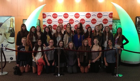 Upper School French students attend the ColCola Film Festival. Photo by  