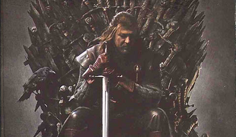 Sean Bean as Ned Stark in Season 1 of Game of Thrones. Spoiler Alert! He dies.