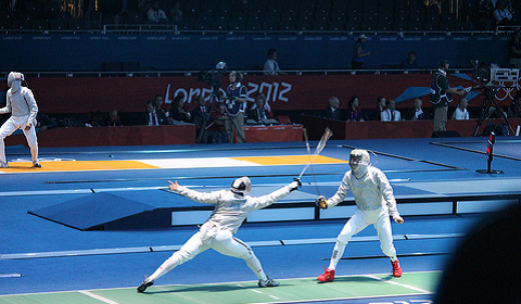 Although dueling with swords may frighten you at first, fencing is worth a try. Photo by Flickr user astronomy_blog.