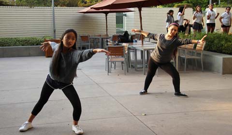 Middle schoolers interested in dance can participate in Spins afterschool. Photo by Lori '14.