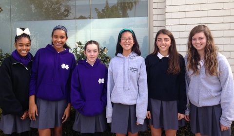 The newly elected seventh grade council members are ready to embark on their second semester as leaders of the Class of 2019. Photo by Baxter 16.