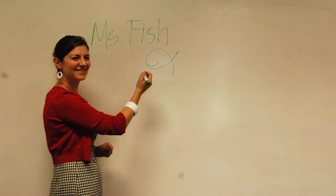 Social sciences instructor Mary Fish is happy to join Marlboroughs faculty. Photo by Alex 16.