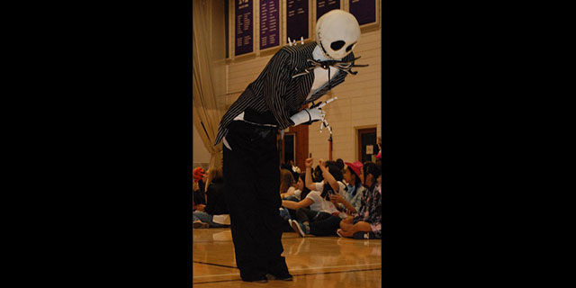 Kendall '19 won "Super DIY" as Jack Skellington. Photo by Alex '16.