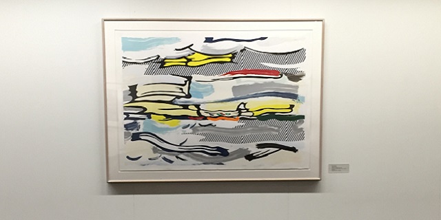 Roy Lichtenstein's "Seascape" is one of the more than two dozen works on display in Seaver.