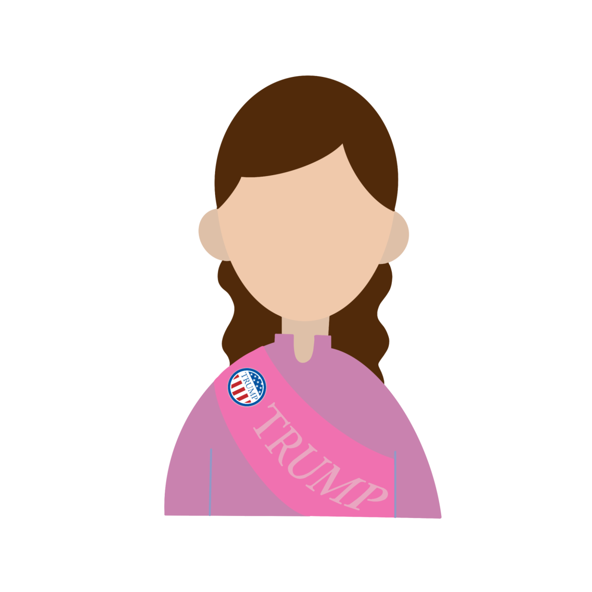 pink person sash
