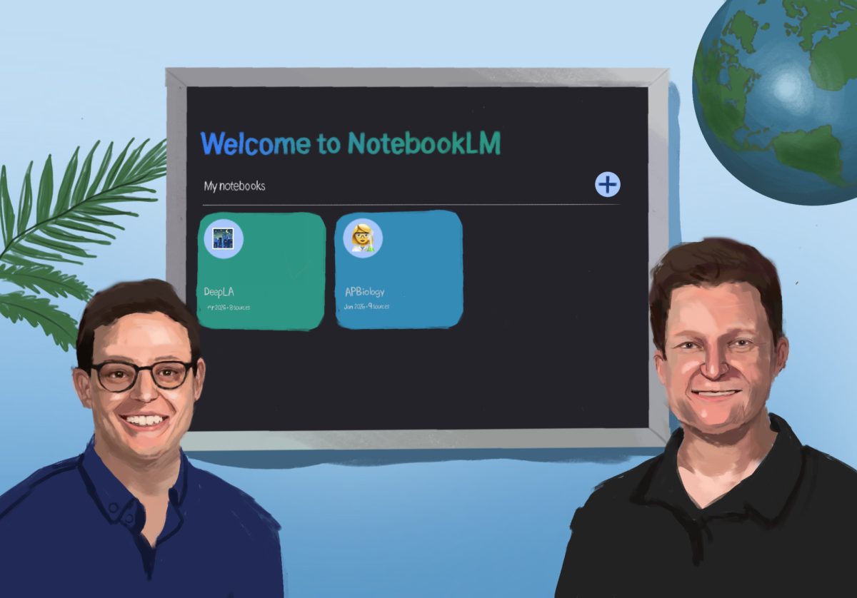 Science Instructor Kim Bathker, left, and History Instructor Dan Lynch have incorporated AI into their classes.